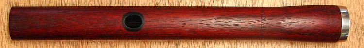 Cast Bore Flute Head in African Padauk