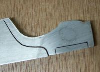 Handmade Roller key, cut out of sheet Nickel silver