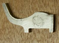 Cut out Raw key before filing and bending to the final shape